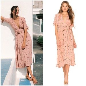 FAITHFULL THE BRAND Nina Midi Dress in Salina Print